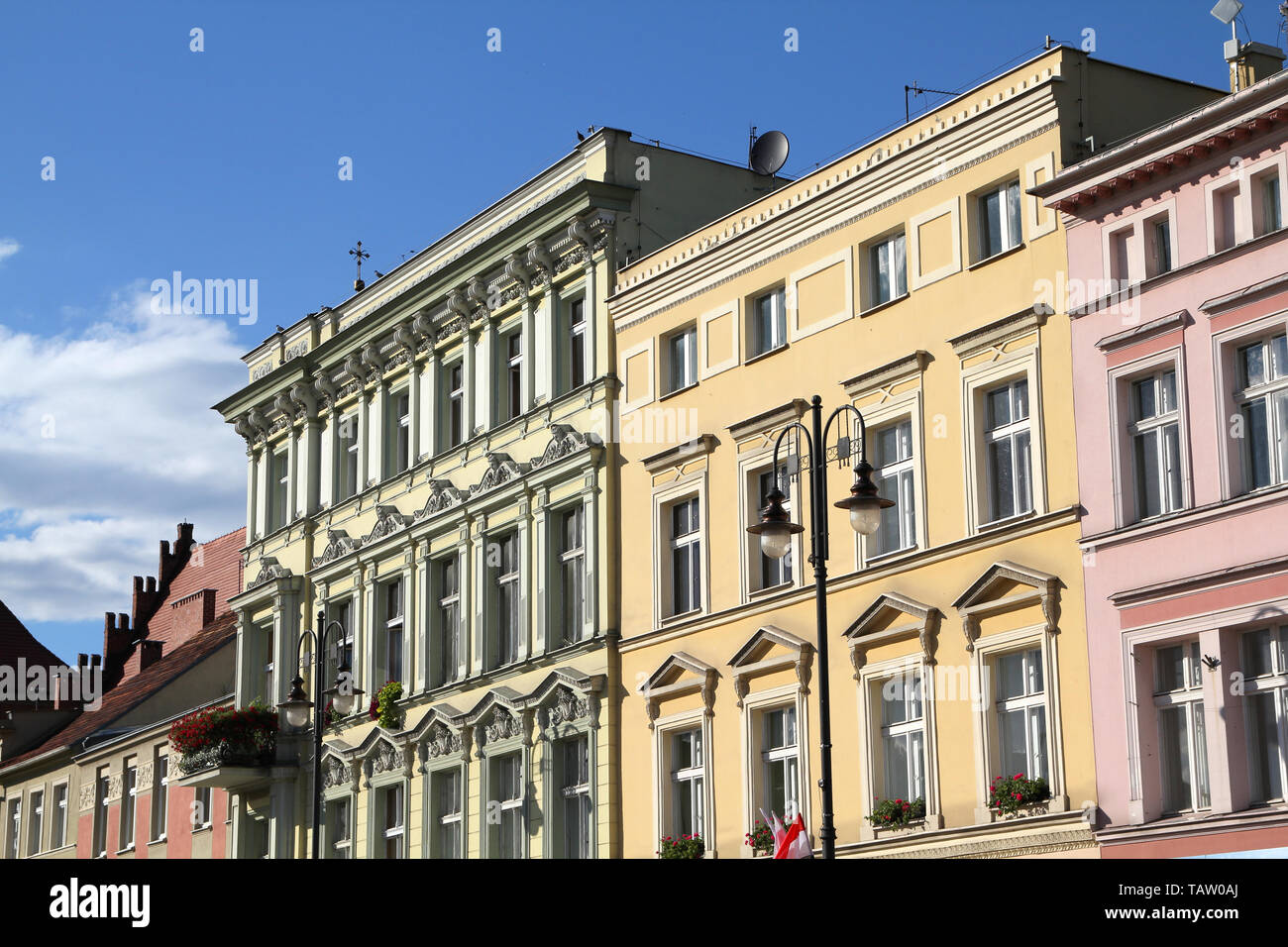 Poland - Bydgoszcz, city in Kuyavia (Kujawy) region. Old town square ...