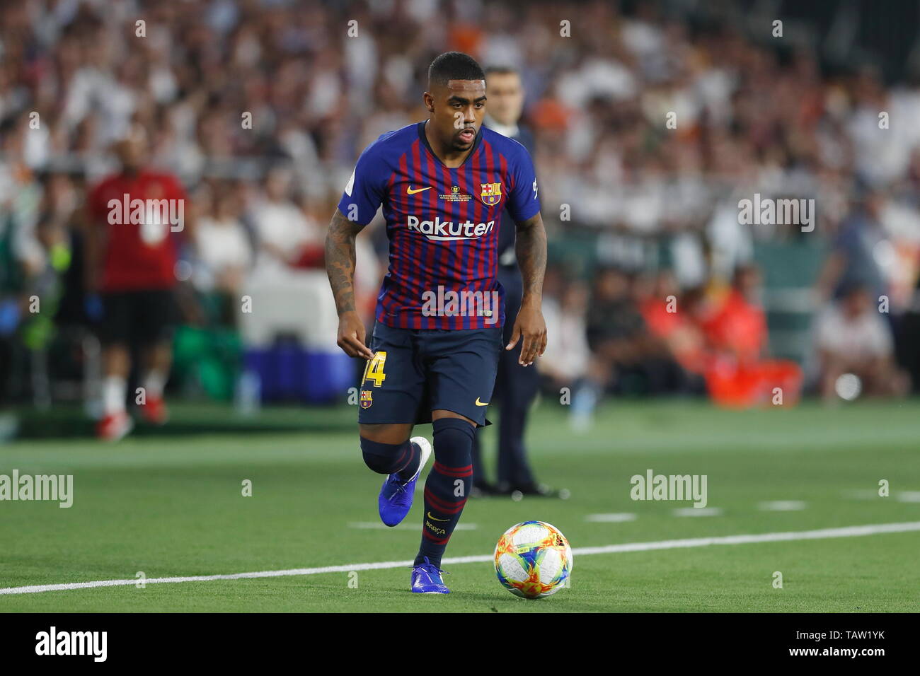 Sevilla, Spain. 25th May, 2019. Malcom (Barcelona) Football/Soccer :  Spanish "Copa del Rey" Final match between FC Barcelona 1-2 FC Villarreal  CF at the Benito Villamarin stadium in Sevilla, Spain . Credit: