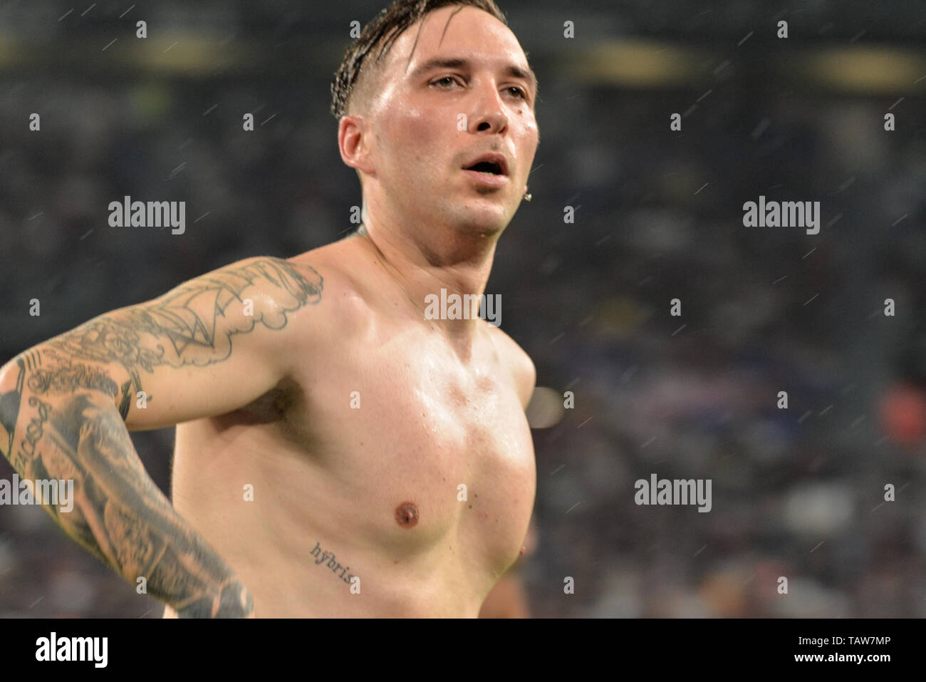 Turin, Italy. 28th May, 2019. Briga seen during the 'Partita Del Cuore' Charity Match at Allianz Stadium. Campioni Per La Ricerca win the 'Champions for Research' 3-2 against the 'Italian National Singers'. Credit: SOPA Images Limited/Alamy Live News Stock Photo