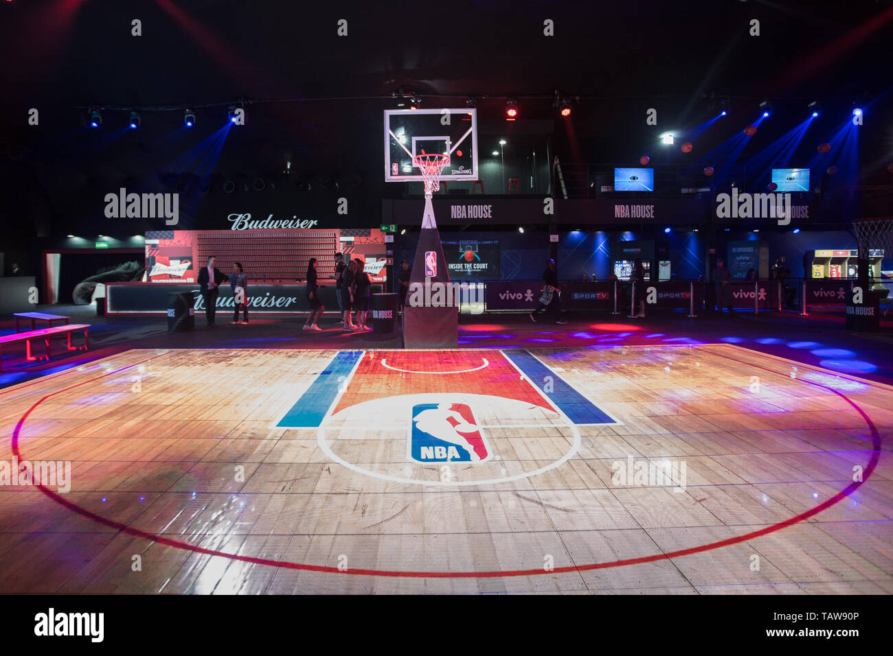SÃO PAULO, SP - 28.05.2019: NBA HOUSE 2019 - The NBA brings the NBA House  2019 to São Paulo. The event spans 3000 m² in the parking lot of Eldorado  Shopping, and