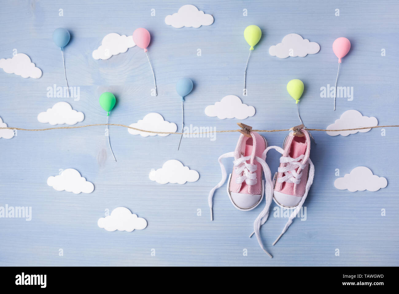 Baby girl shoes hi-res stock photography and images - Alamy