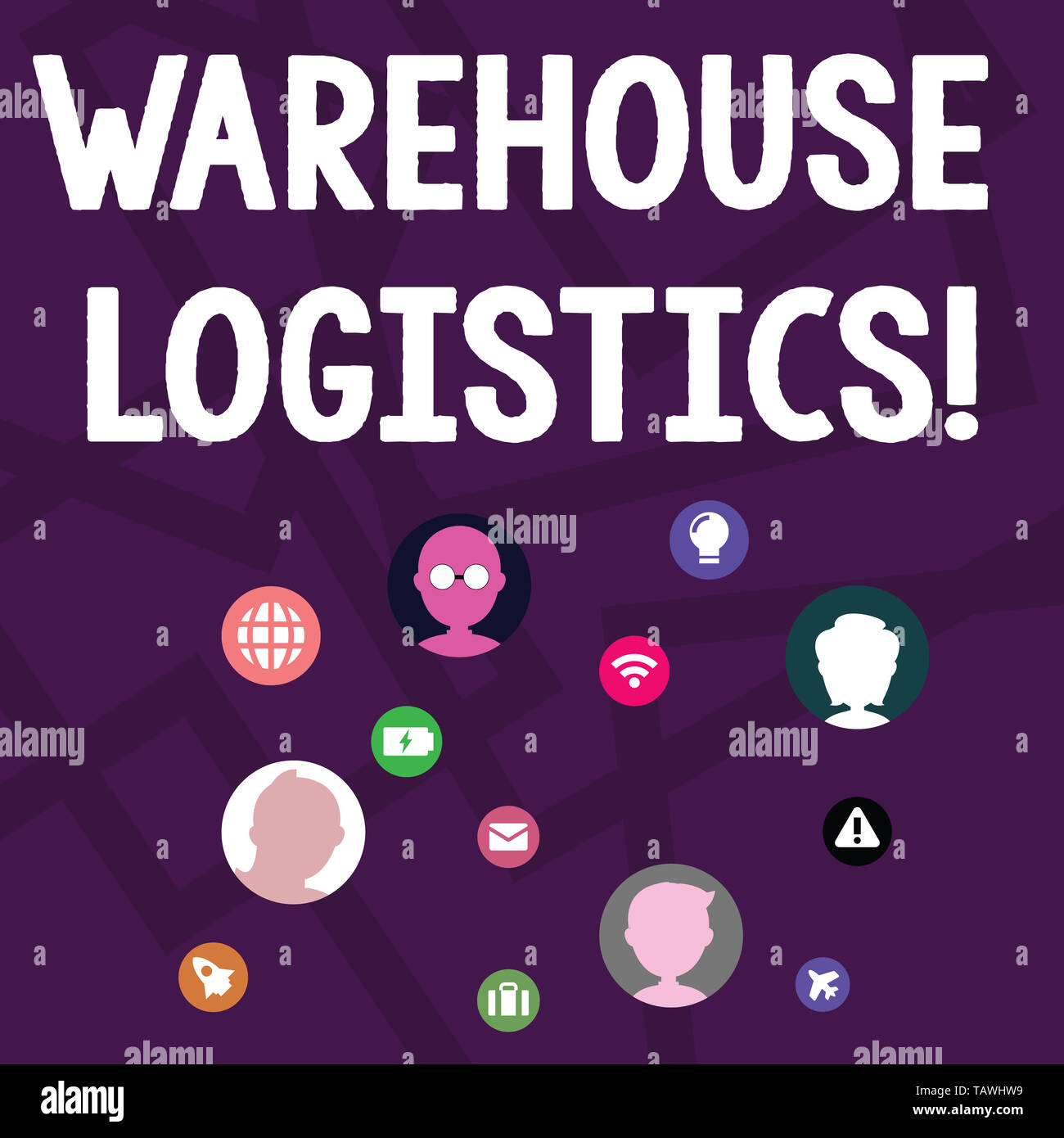 Text sign showing Warehouse Logistics. Business photo text flow of both ...