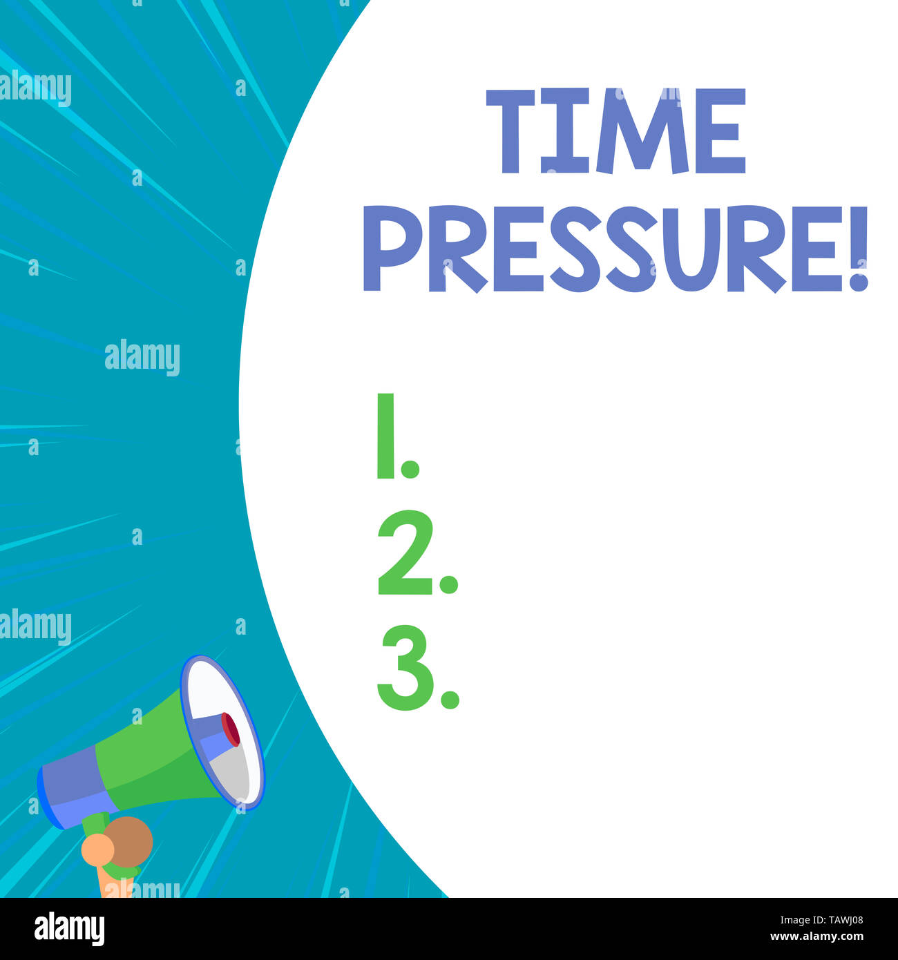 Conceptual hand writing showing Time Pressure. Concept meaning get ...