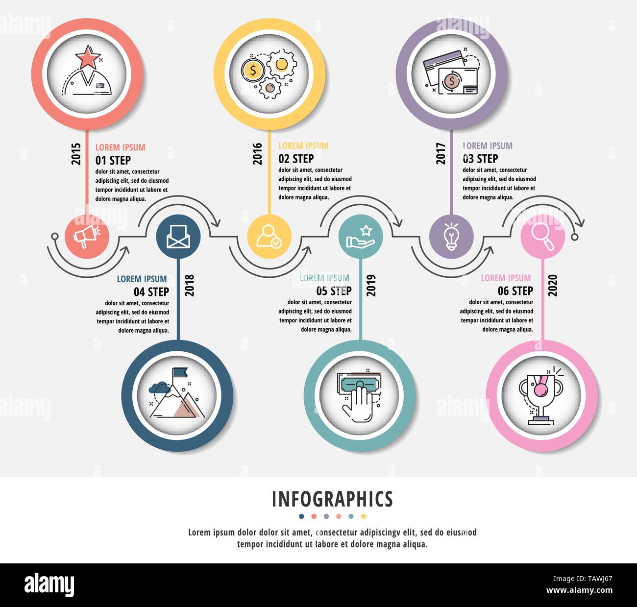 Text Graphics For Presentations Vector modern flat illustration. Infographic template with elements ...