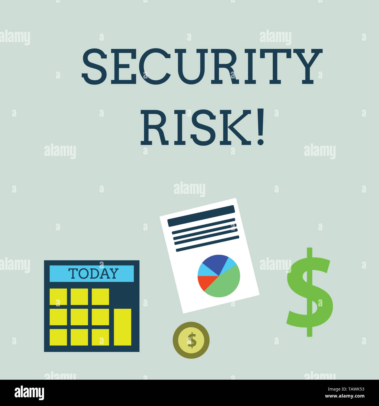 Conceptual hand writing showing Security Risk. Concept meaning ...