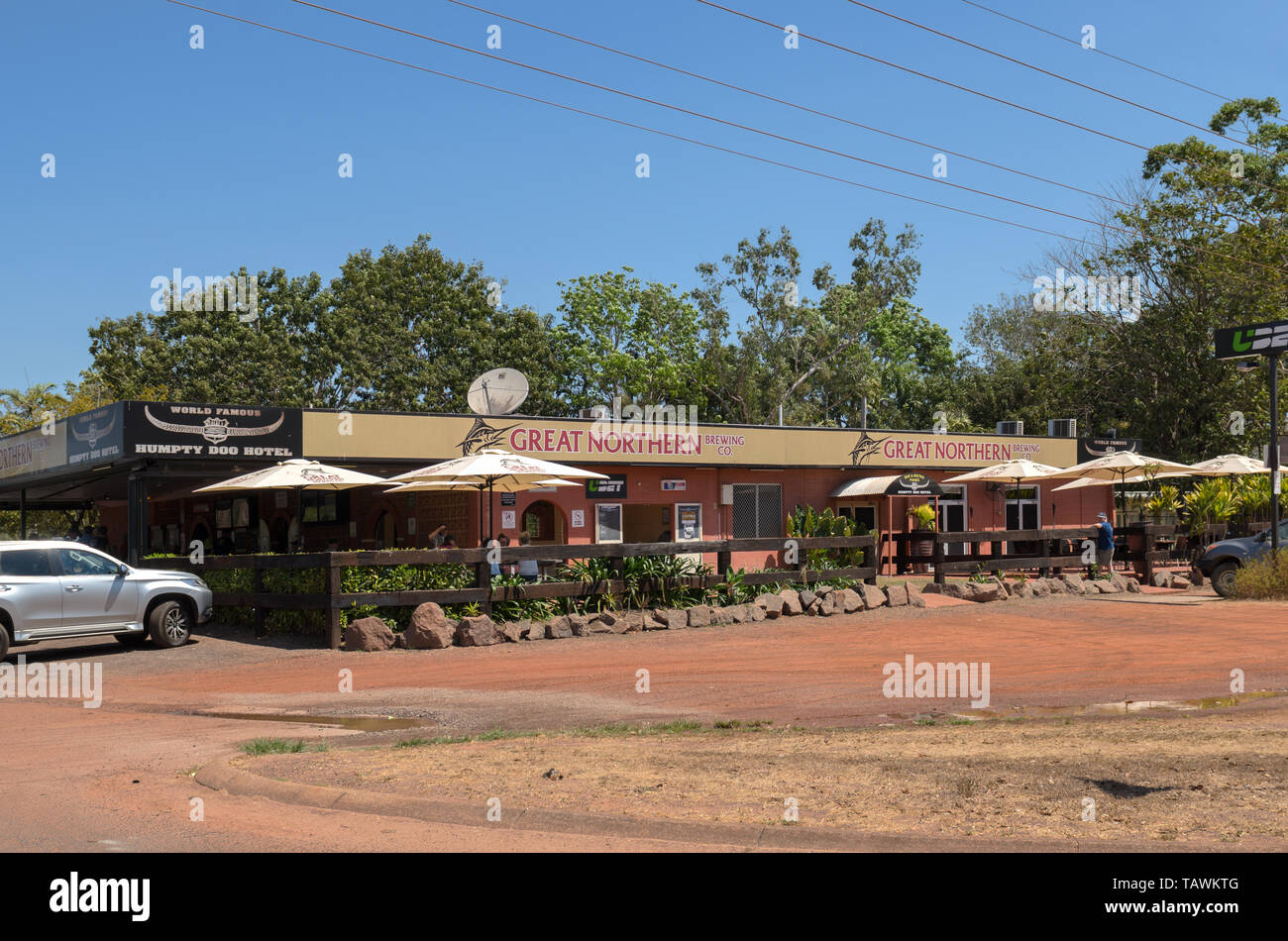 Humpty Doo Hotel in the Outback, Northern Territory, Australia Stock Photo