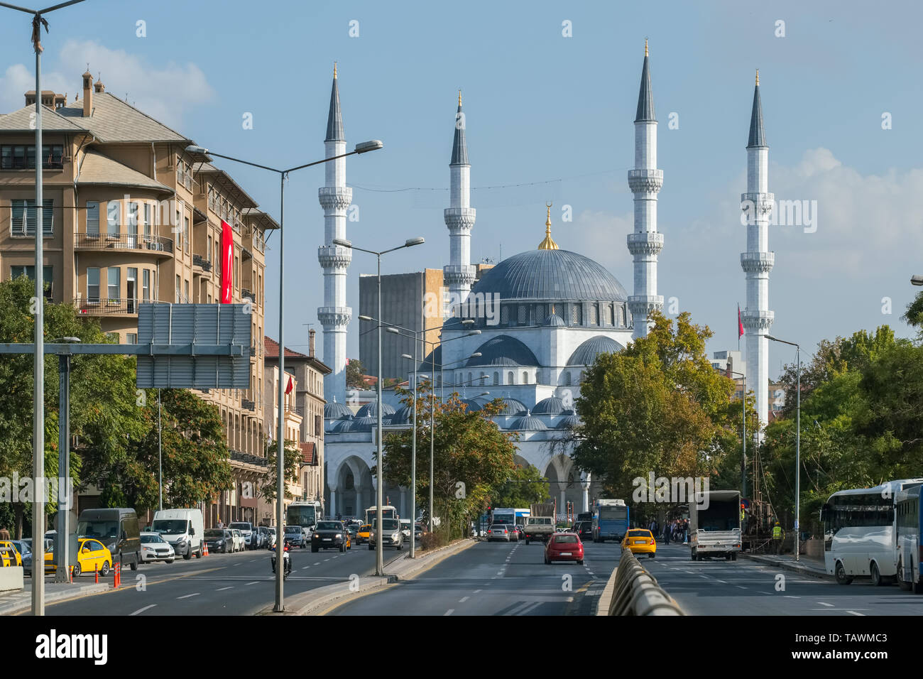 Kocatepe Mosque in Ankara,Turkey Stock Photo