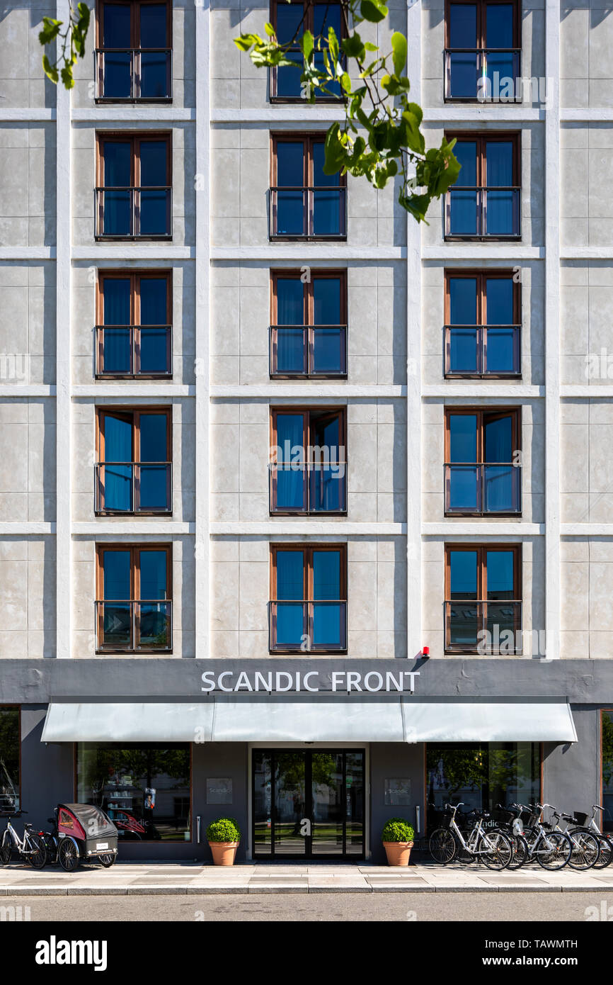Scandic Front hotel , entrance and façade, Sankt Annæ Plads ...