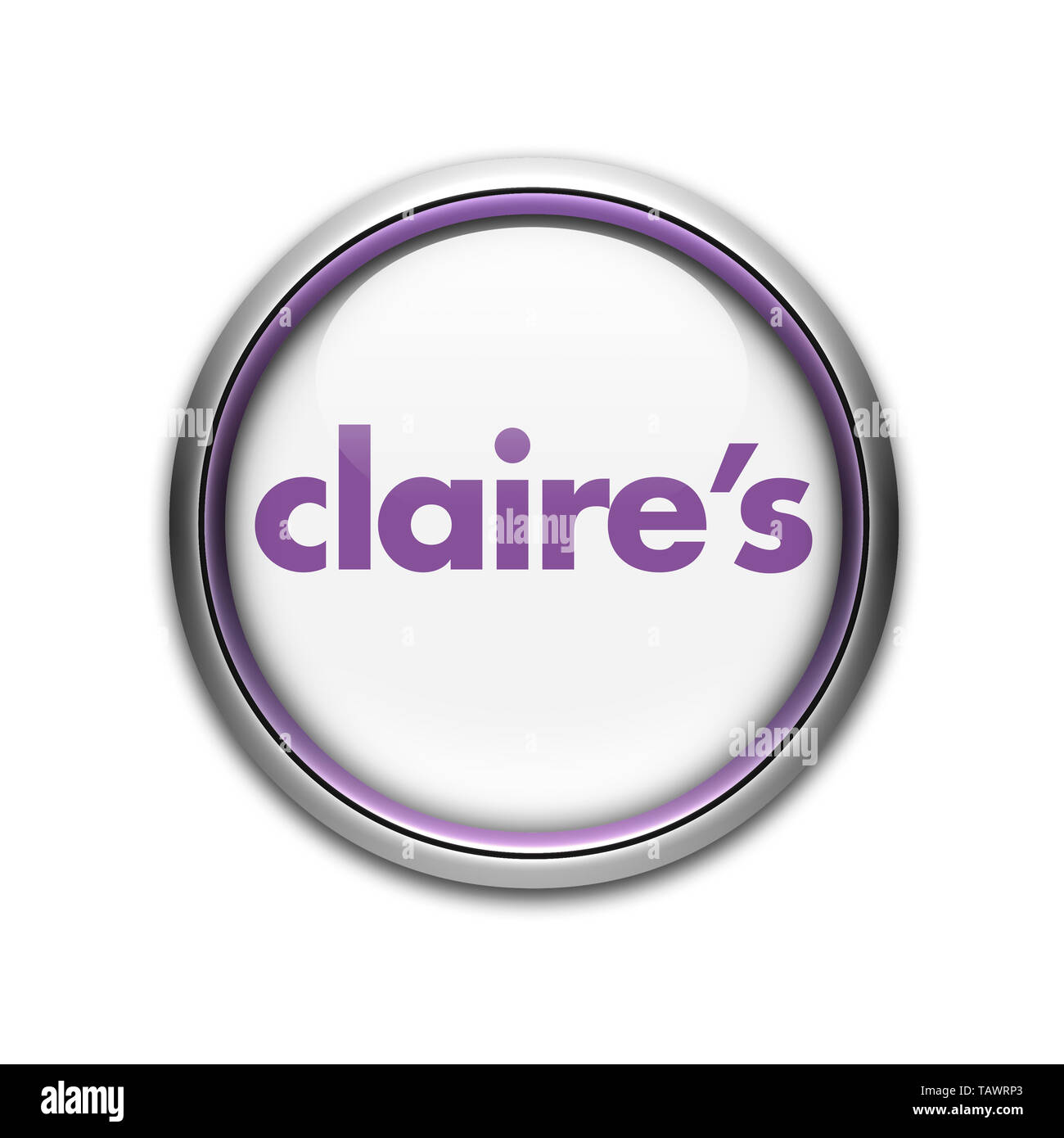 Claires logo Stock Photo