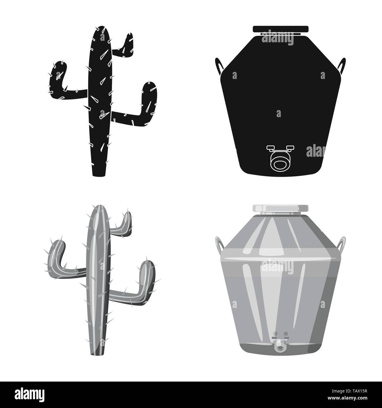 Vector illustration of cafe and Latin symbol. Set of cafe and national stock vector illustration