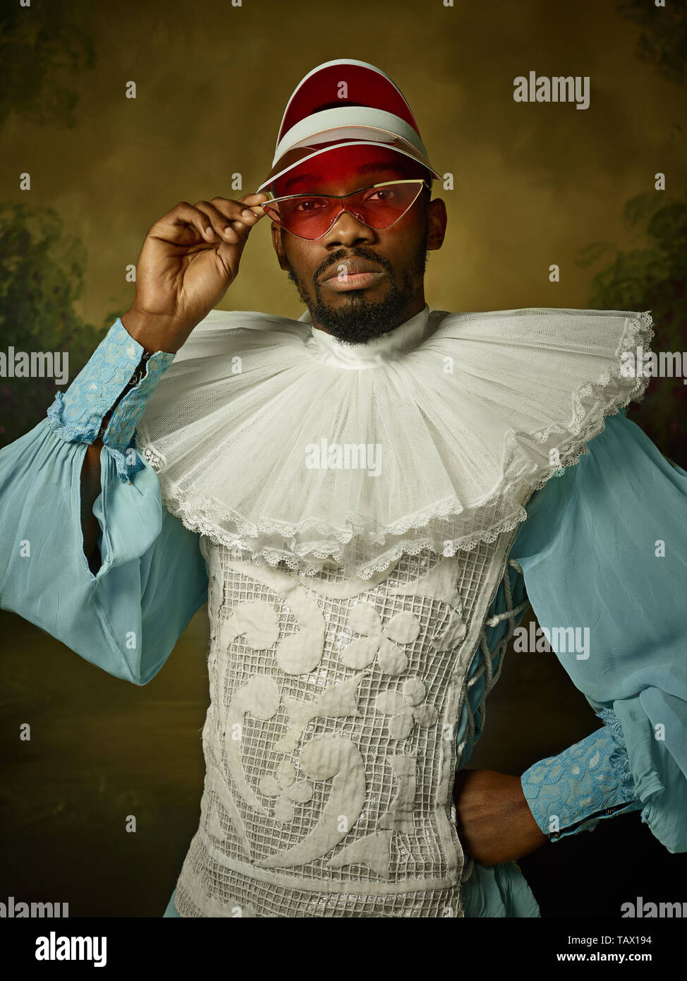 Man wear Medieval eye glasses at the Feira Medieval de Penedono in  Penedono, Portugal on July 1, 2017 Stock Photo - Alamy