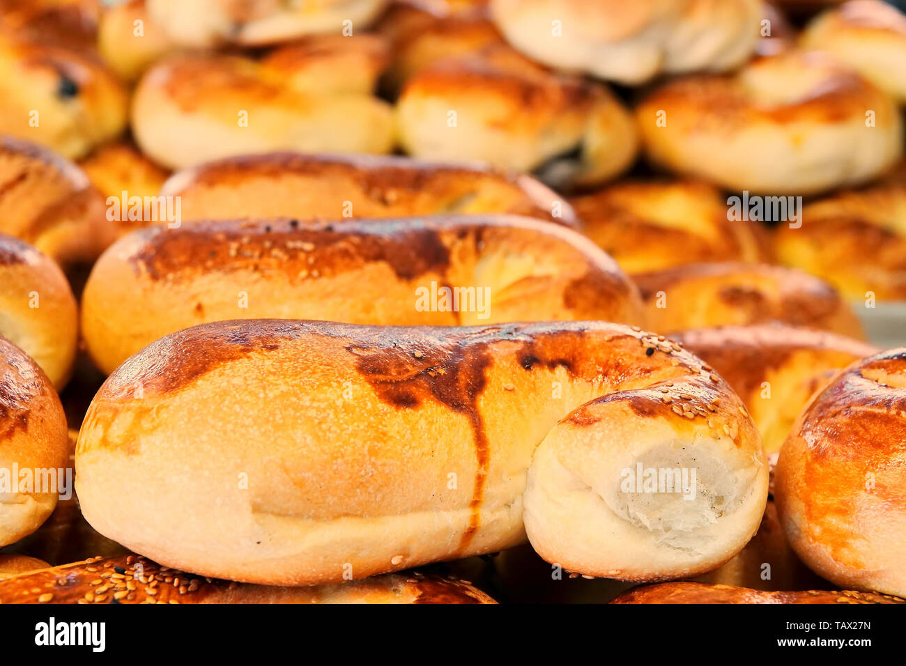 Delicious Savory Pastry Food For Breakfast Snack Stock Photo