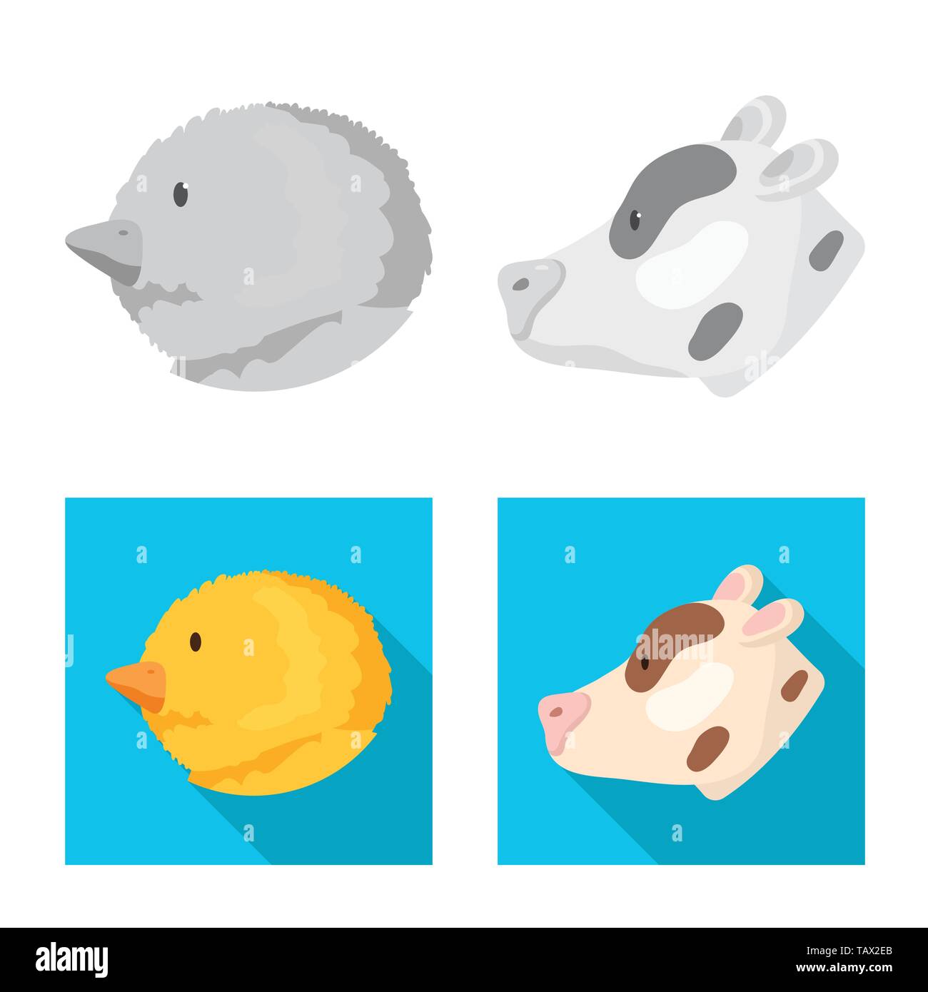 Vector design of agriculture and breeding icon. Collection of ...