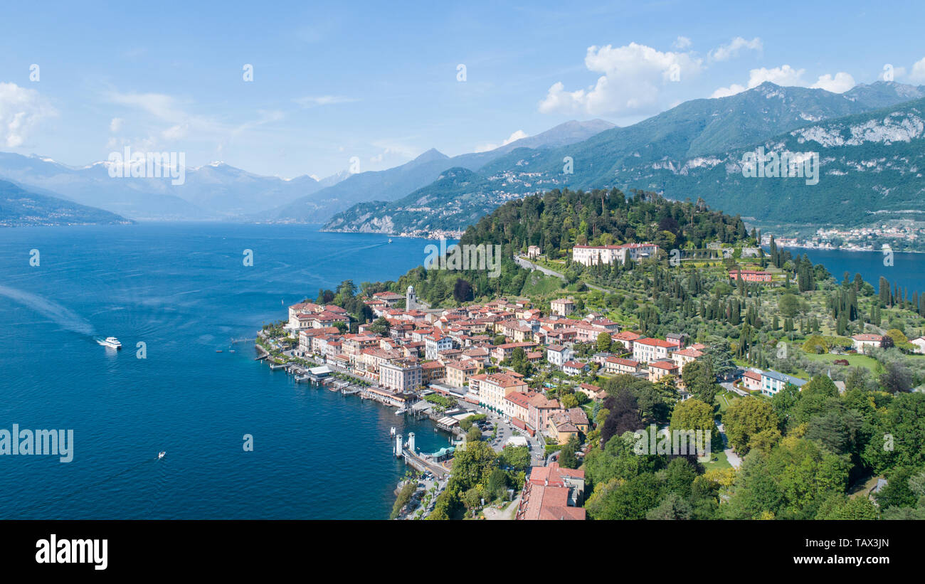 Panoramic view of Bellagio, lake of Como. Italy Stock Photo