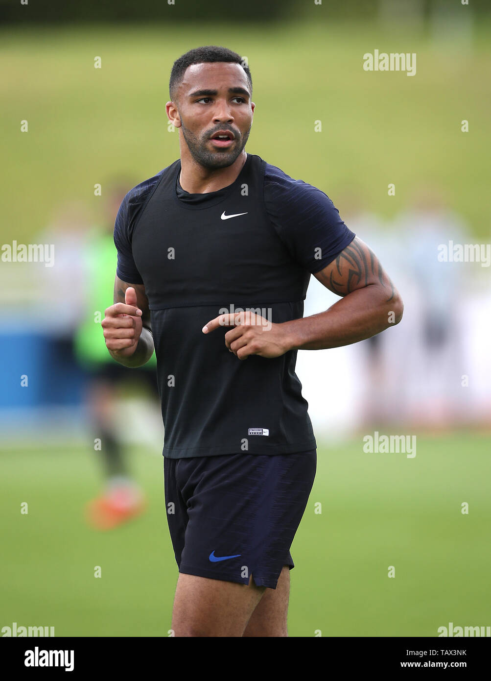 England's Callum Wilson during a training session at St George's Park,  Burton Stock Photo - Alamy