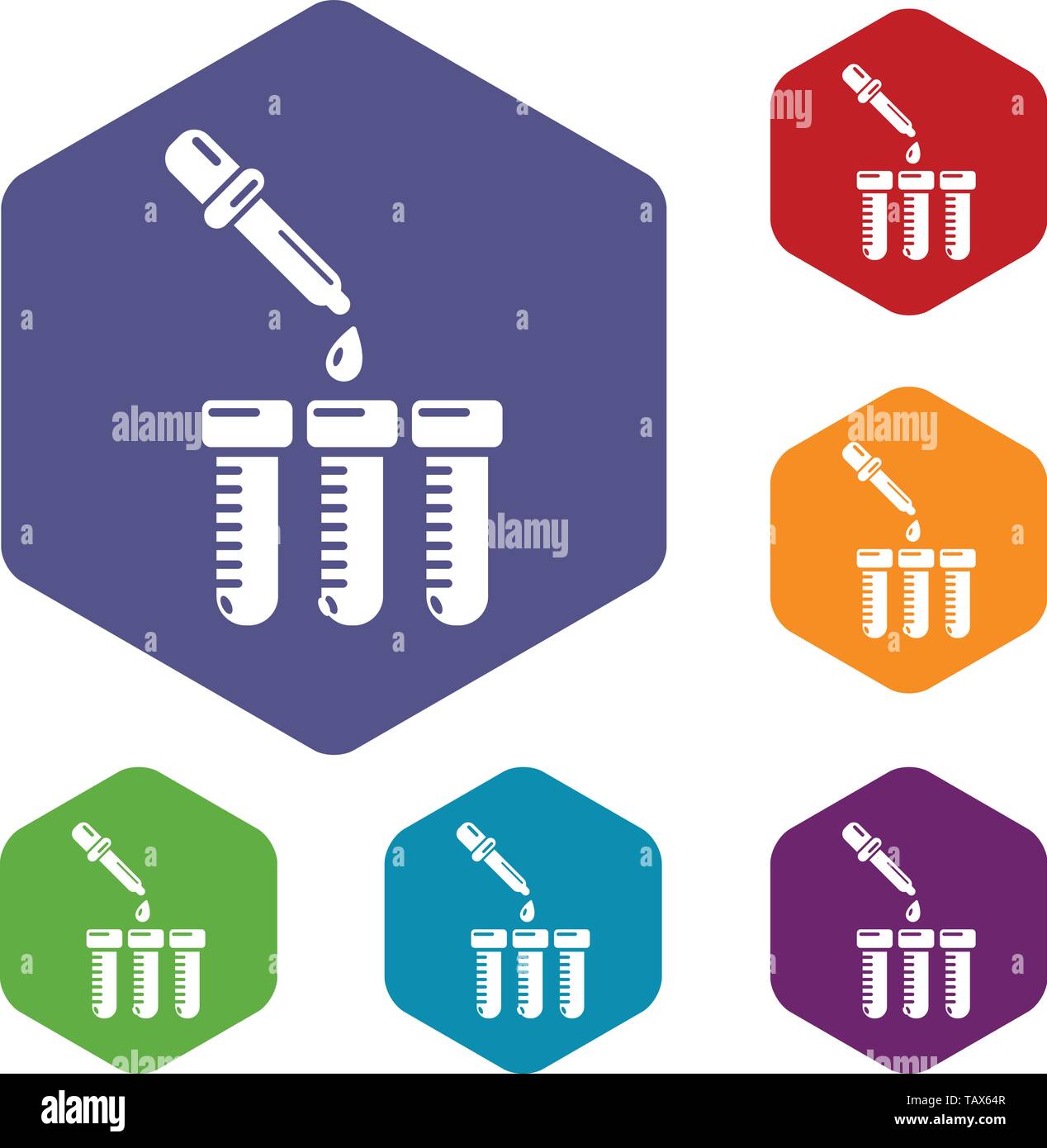 Refilling cartridges icons vector hexahedron Stock Vector