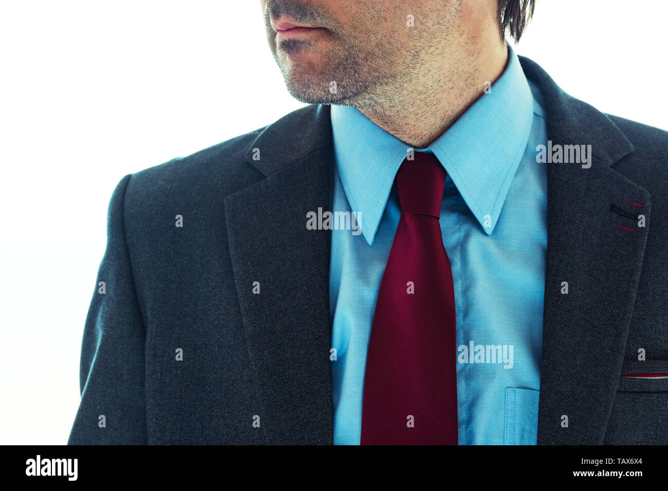 Business man close up suit hi-res stock photography and images - Alamy