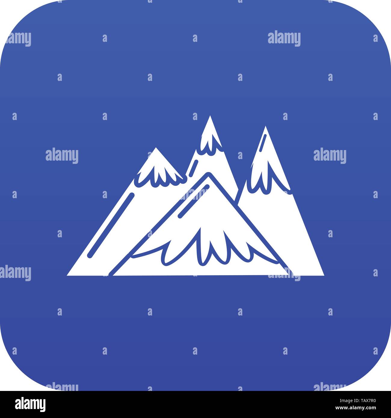 Mountains icon blue vector Stock Vector Image & Art - Alamy