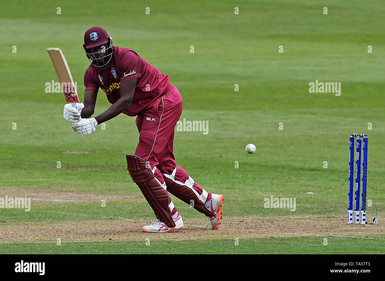 West Indies' Jason Holder in batting action during the ICC cricket