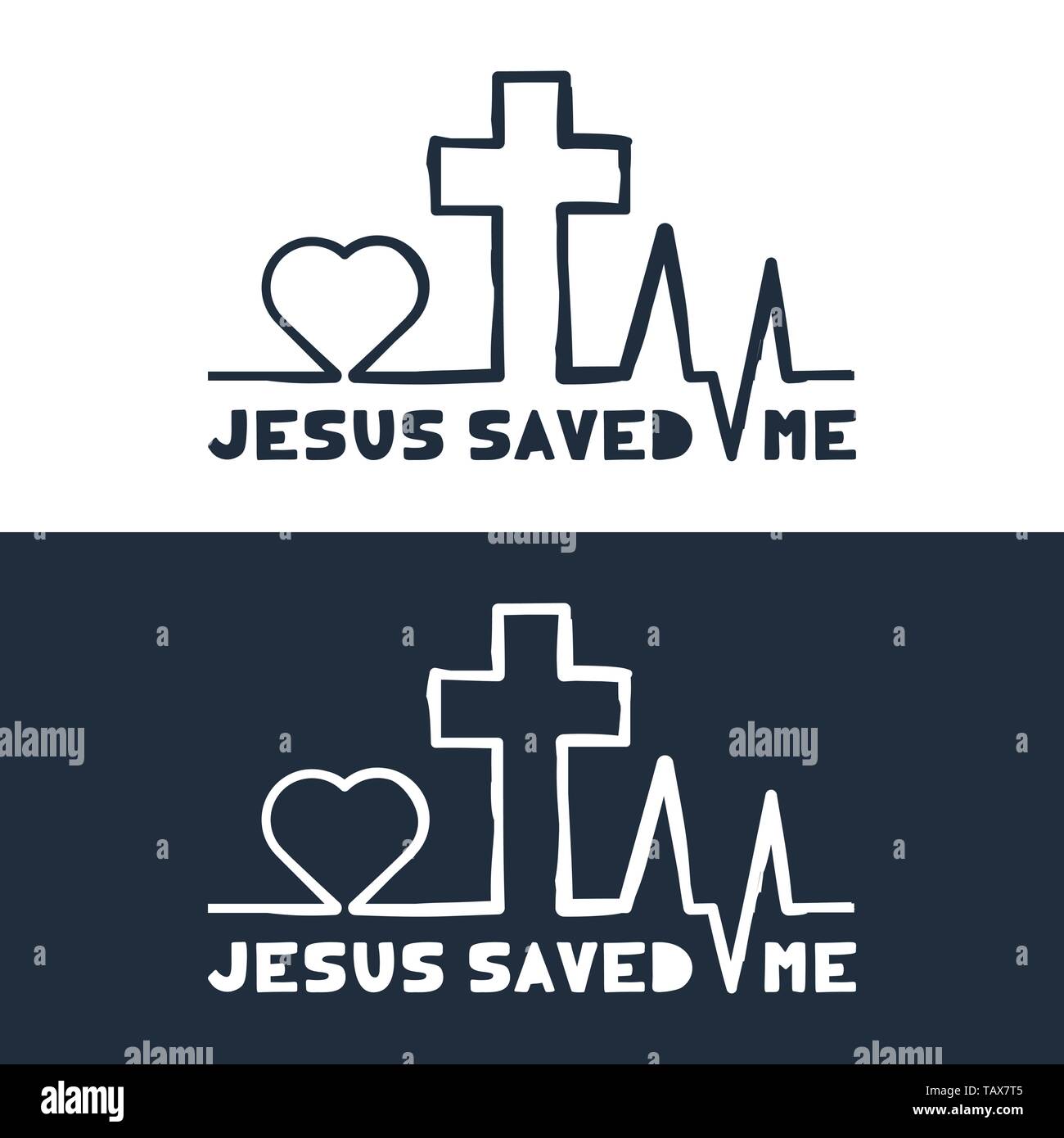 Christian cross sign hand draw Stock Vector Images - Alamy