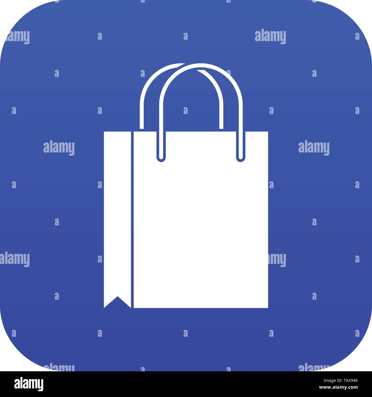 Shopping bag icon digital blue Stock Vector Image & Art - Alamy