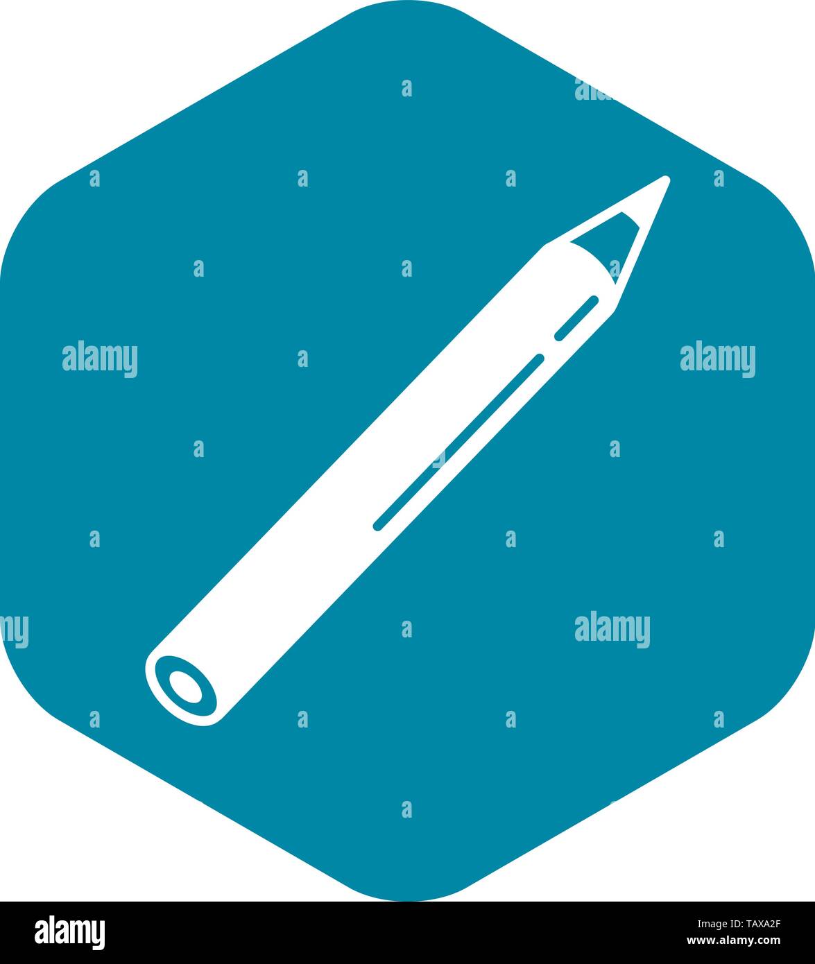 Pencil icon. Simple illustration of pencil vector icon for web design ...
