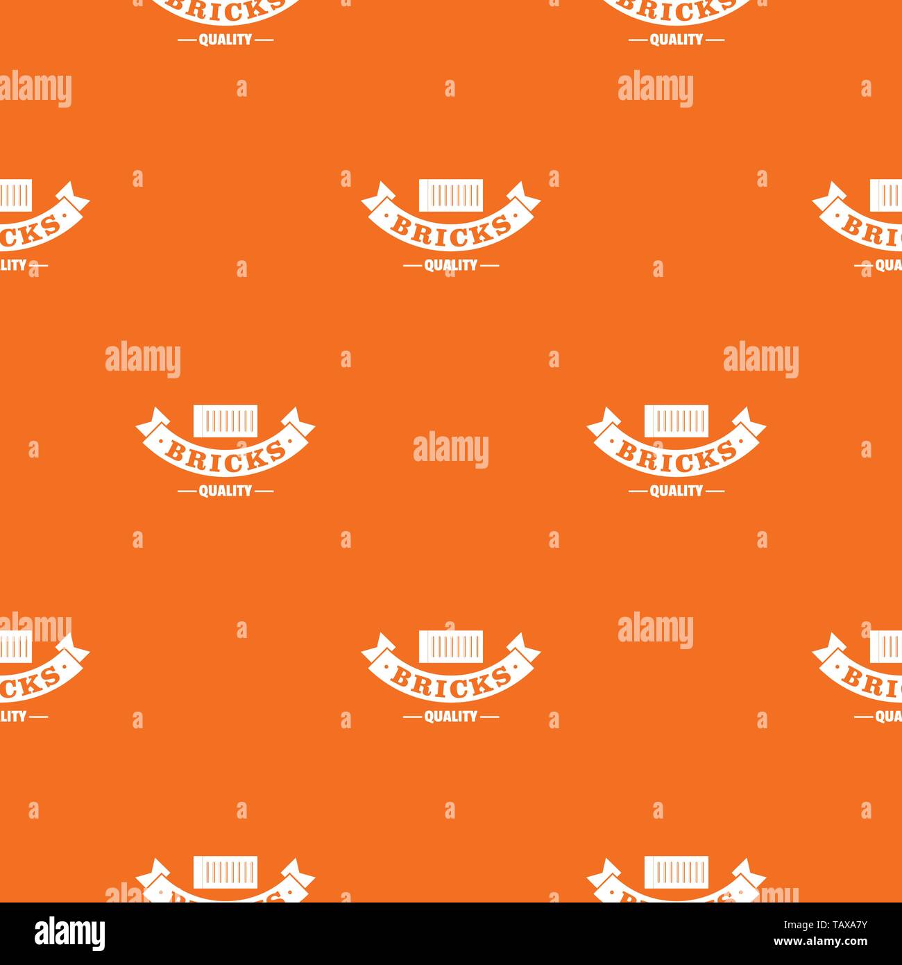 Brick pattern vector orange Stock Vector Image & Art - Alamy