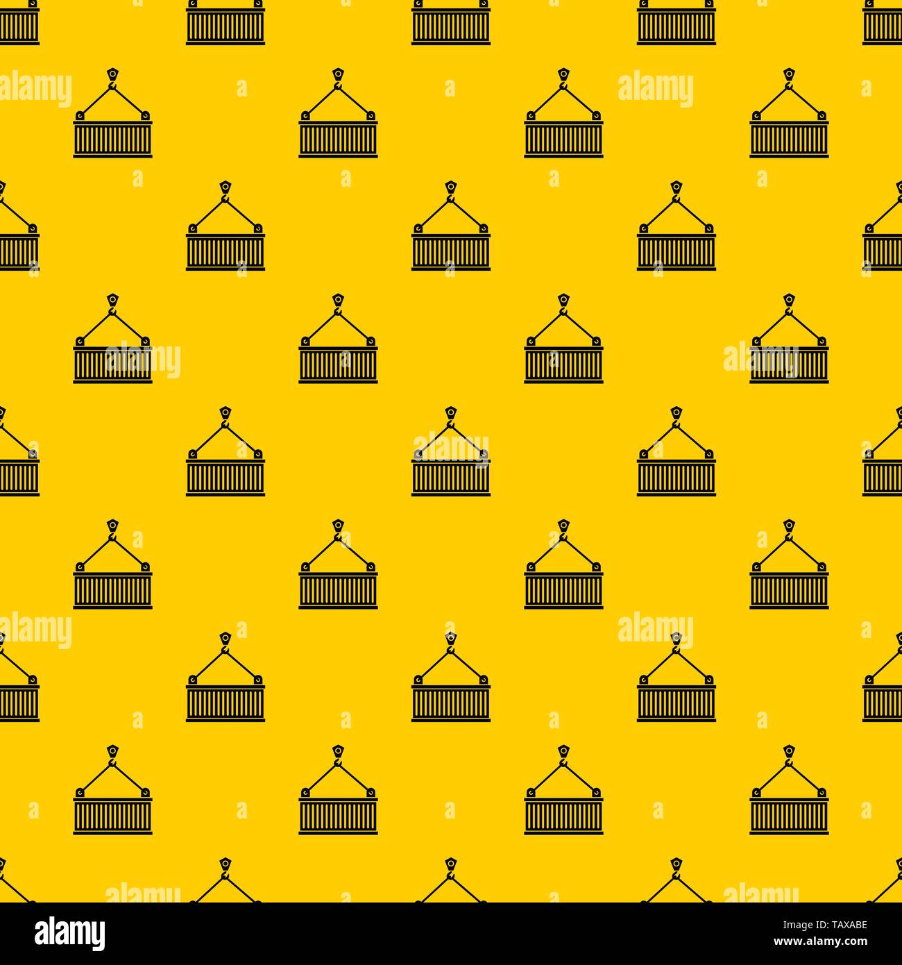 Crane with load pattern vector Stock Vector
