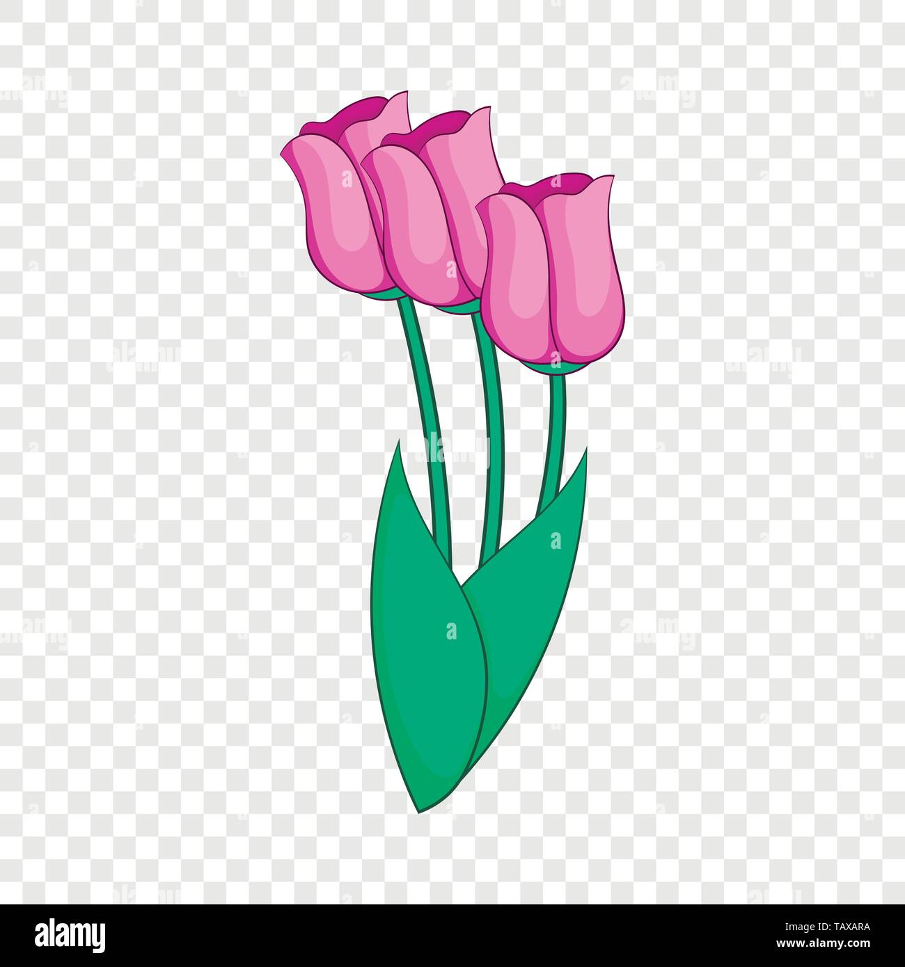 Tulips icon, cartoon style Stock Vector Image & Art Alamy