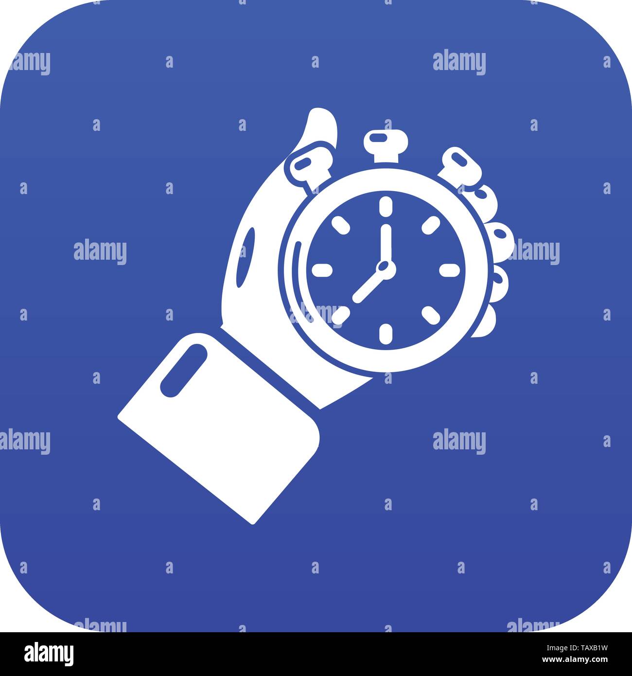Stopwatch icon blue vector Stock Vector Image & Art - Alamy