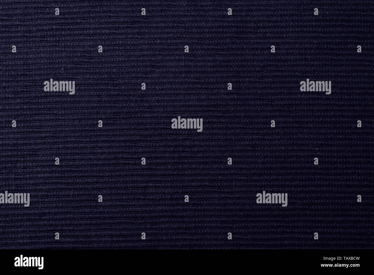 close up image of blue cotton textile  place mat, macro Stock Photo