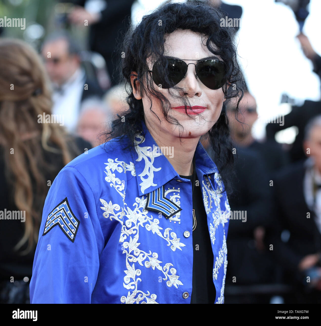 CANNES, FRANCE - MAY 25: A Michael Jackson impersonator attends the Closing Ceremony of the 72nd Cannes Film Festival (Credit: Mickael Chavet/Project  Stock Photo