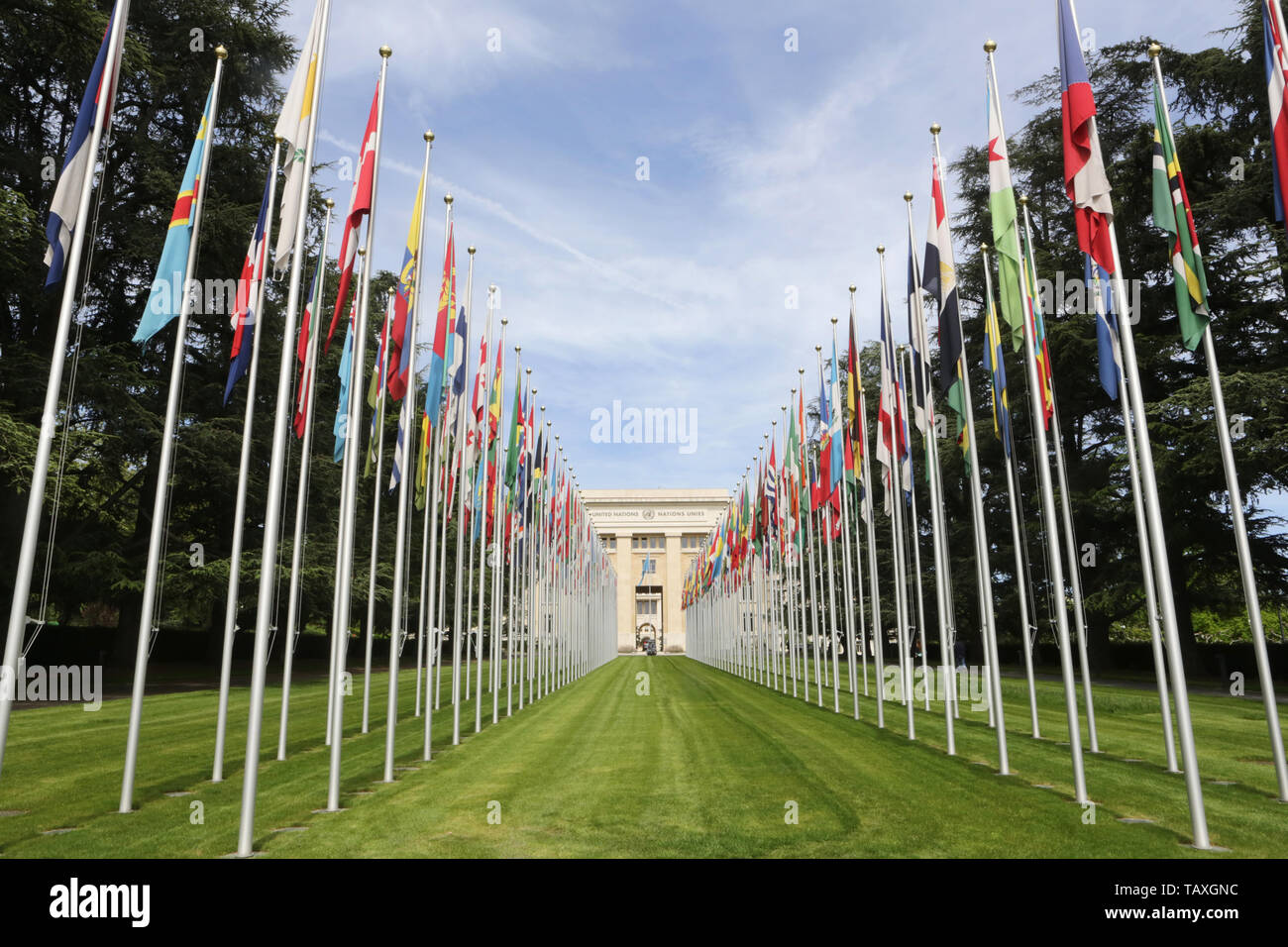 United Nations Office. Geneva. Canton of Geneva. Switzerland. Stock Photo