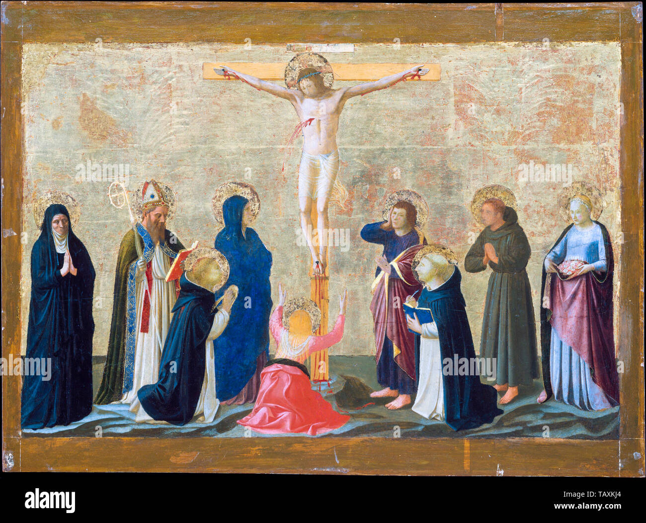 Fra Angelico, The Crucifixion, painting, circa 1440 Stock Photo