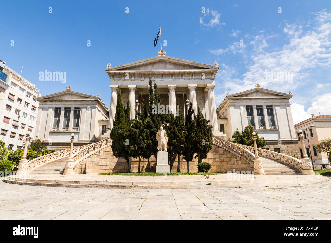 Athens, Greece. Main building of the National Library of Greece