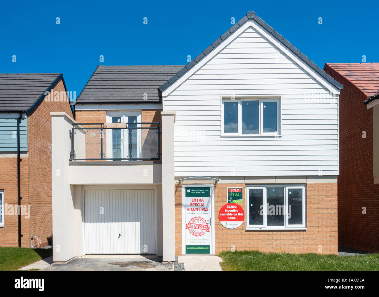 Persimmon Homes new housing development. UK Stock Photo Alamy