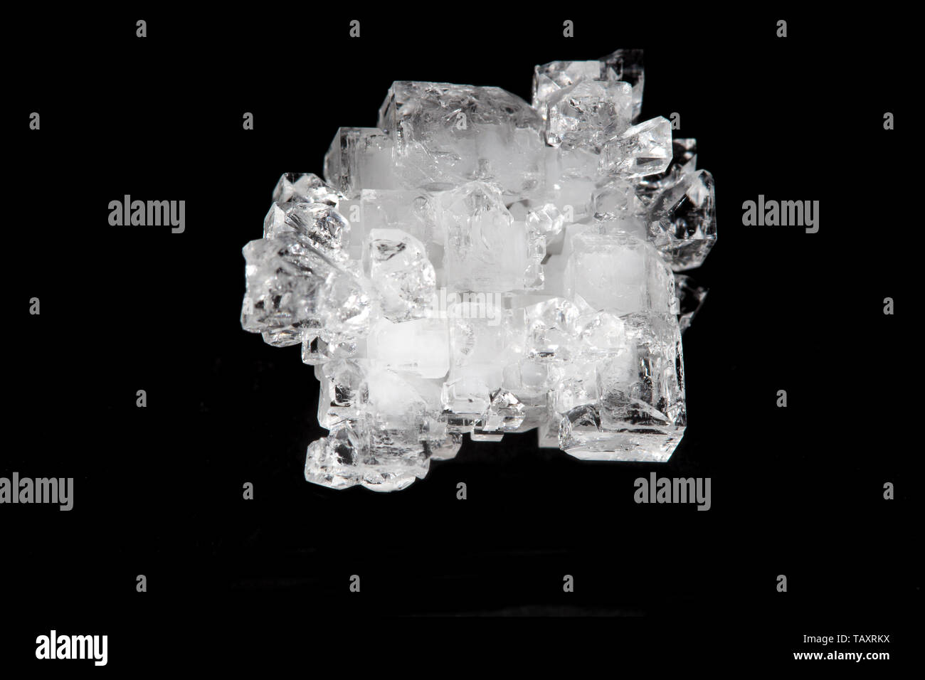 close-up of salt crystal Stock Photo