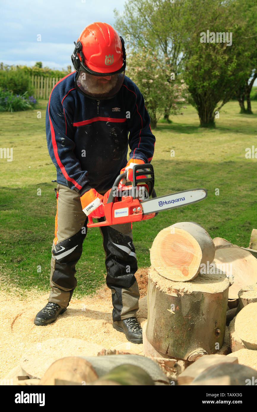 Stihl safety helmet hi-res stock photography and images - Alamy