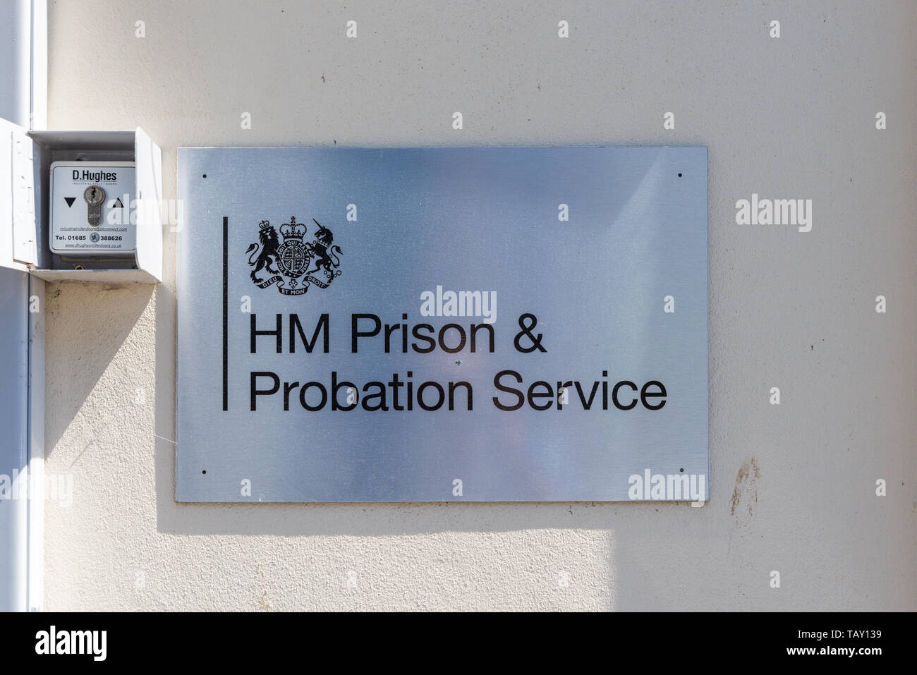 Sign for HM Prison and Probation Service in Birmingham Stock Photo