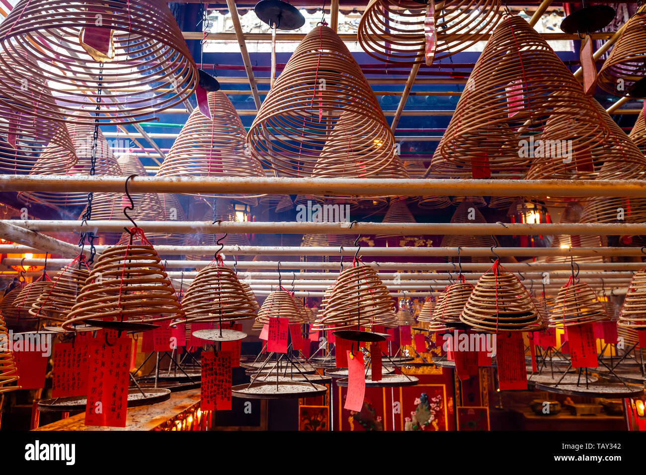 Man Mo Temple Hong Kong China Stock Photo Alamy