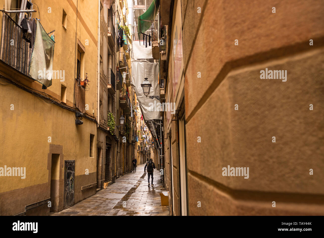 old town barcelona spain Stock - Old Town Barcelona Spain TAY44K