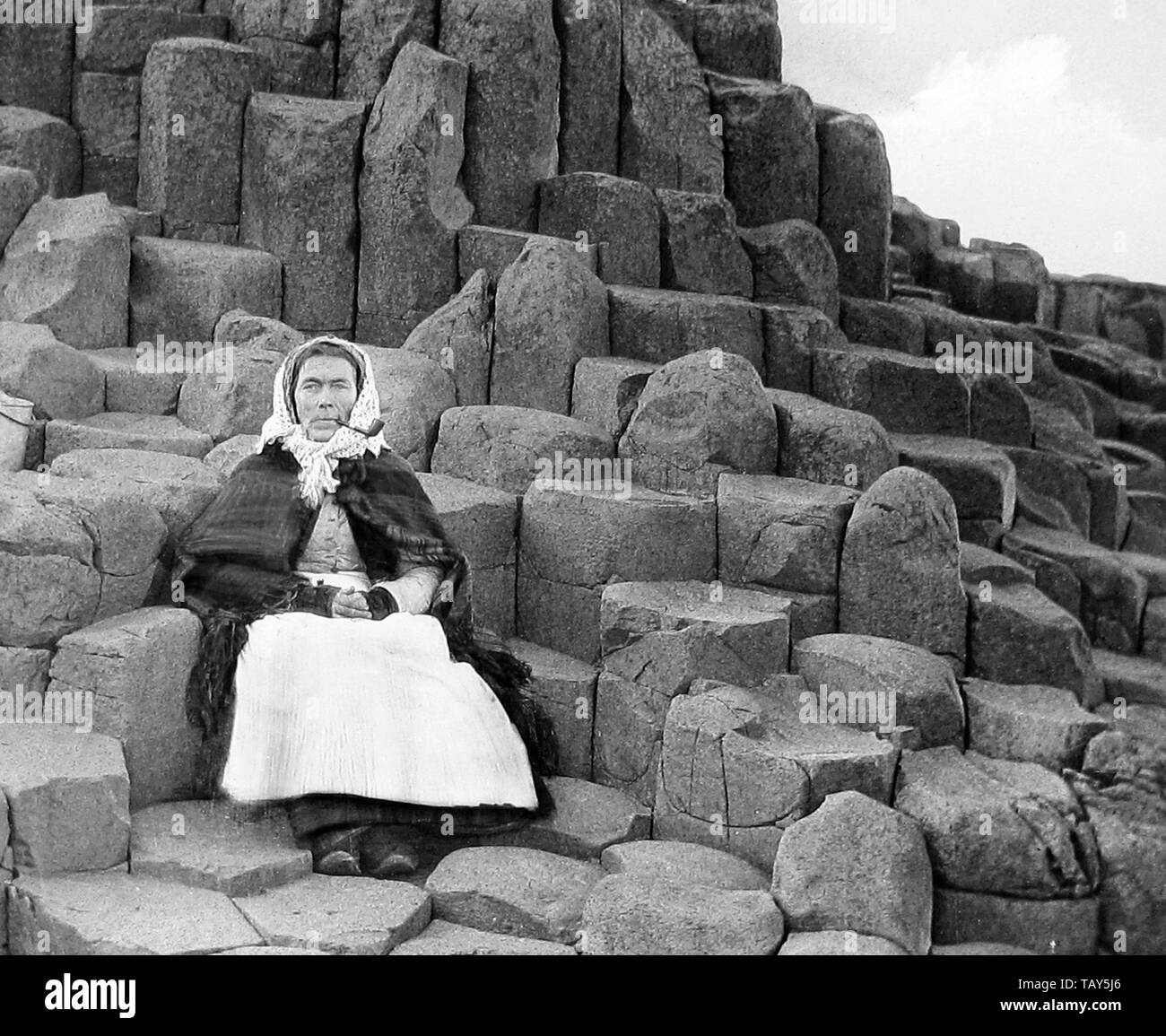 The Wishing Chair, Giants Causeway, Ireland Stock Photo