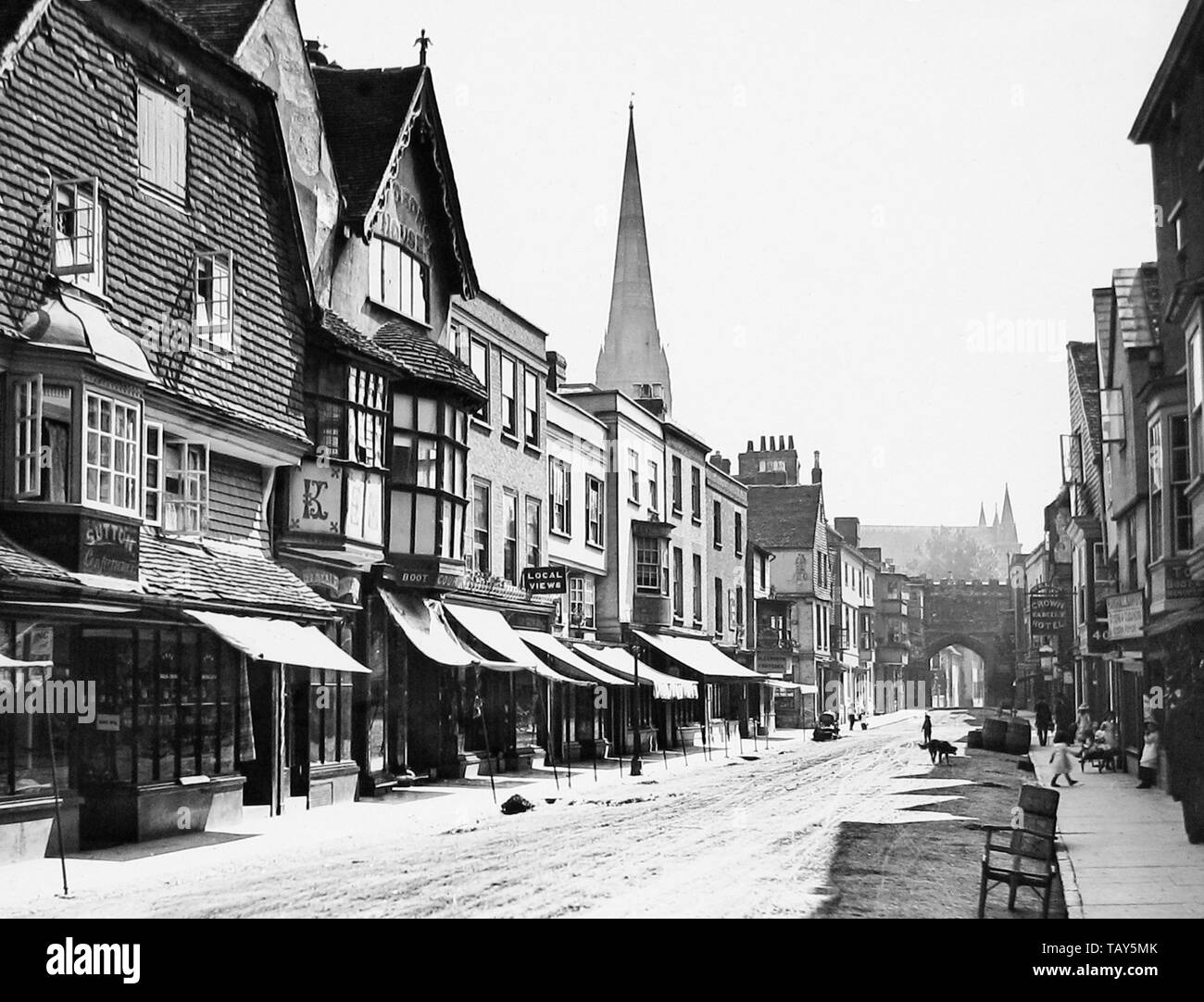 Salisbury high street Black and White Stock Photos & Images Alamy