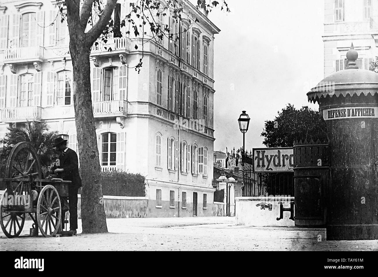 Knife grinder, Nice, France Stock Photo Alamy