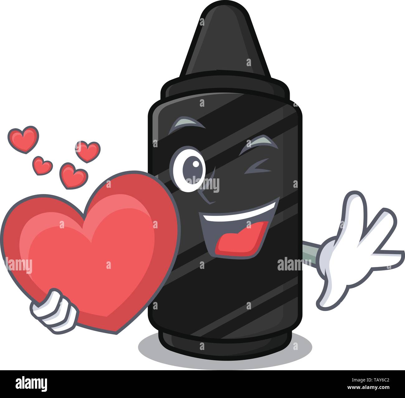 Black crayon heart drawing hi-res stock photography and images - Alamy