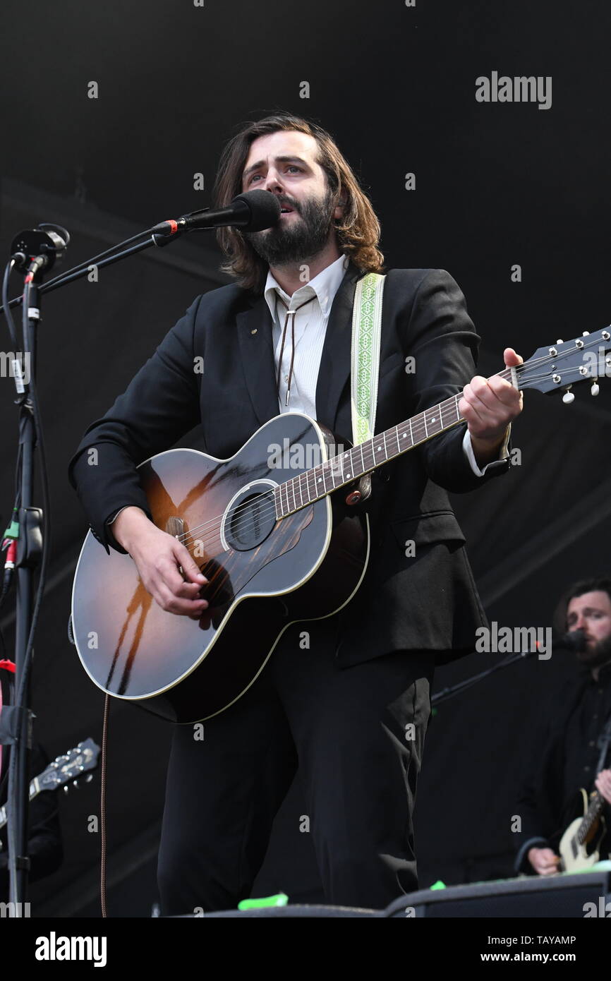Singer, songwriter and guitarist Ben Schneider is shown performing on