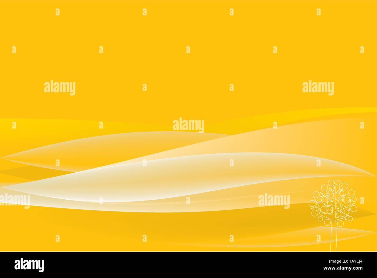 Vector illustration. Surreal landscape with soft lines in horizontal. Stock Vector