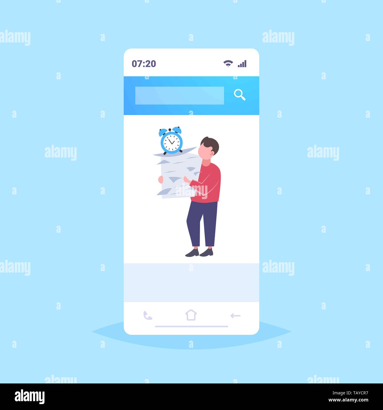 App overload Stock Vector Images - Alamy