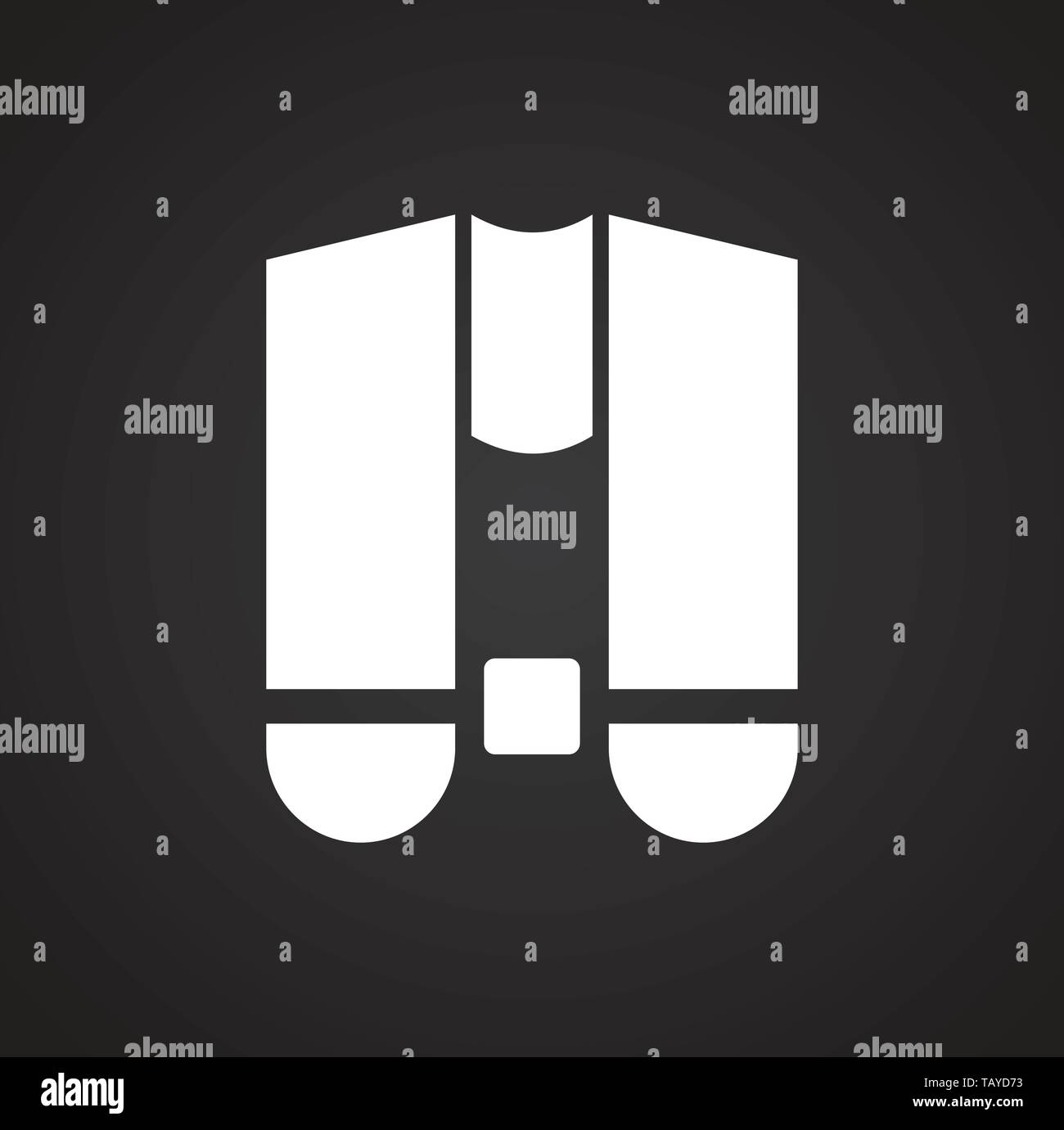 Life vest icons set on background for graphic and web design. Simple ...