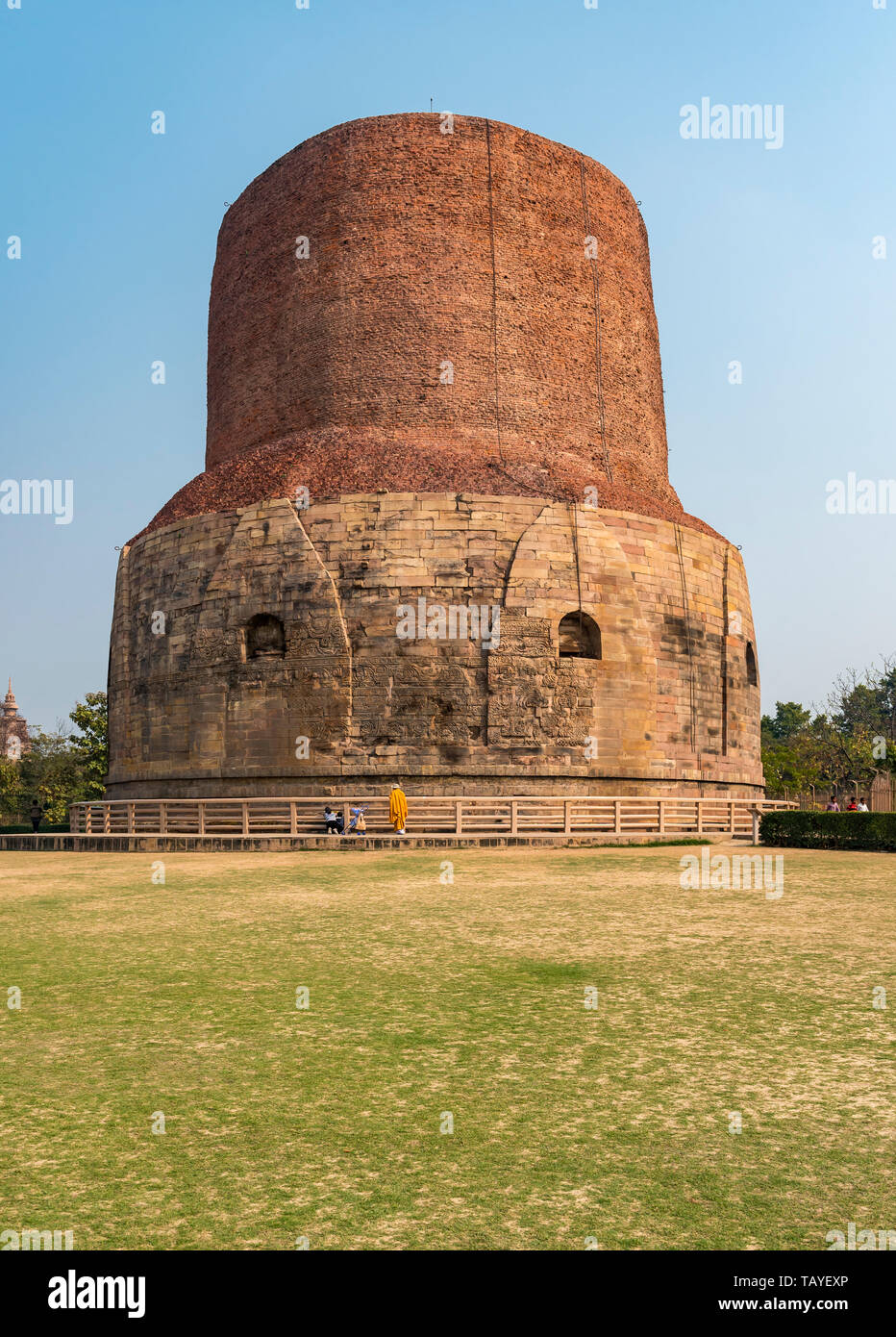 Dhamek Stupa, Sarnath near Varanasi, India Stock Photo